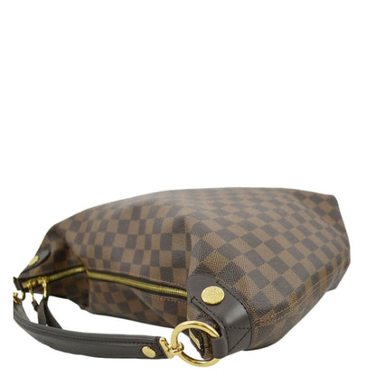 LOUIS VUITTON Duomo Damier Ebene Hobo Bag Brown