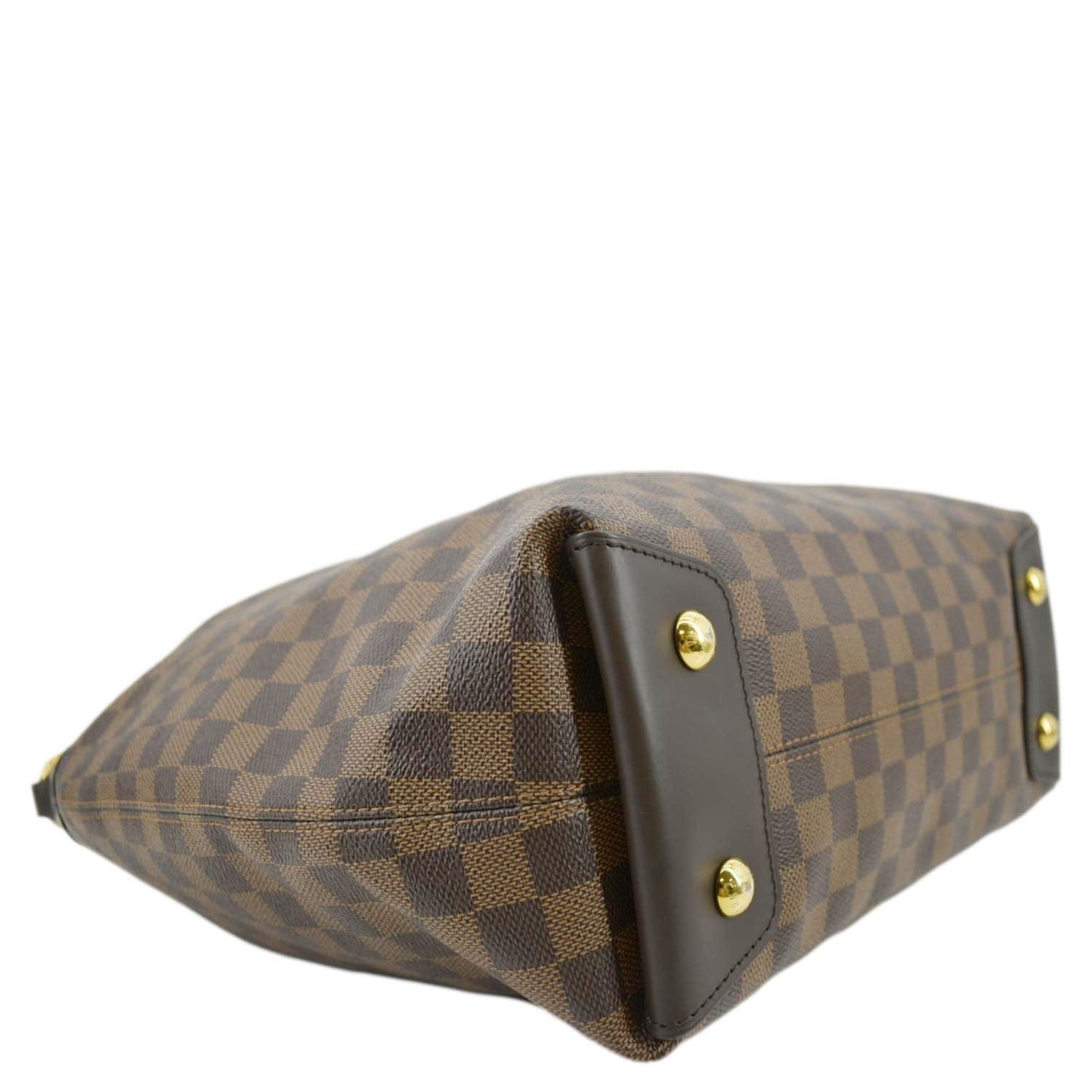 LOUIS VUITTON Duomo Damier Ebene Hobo Bag Brown