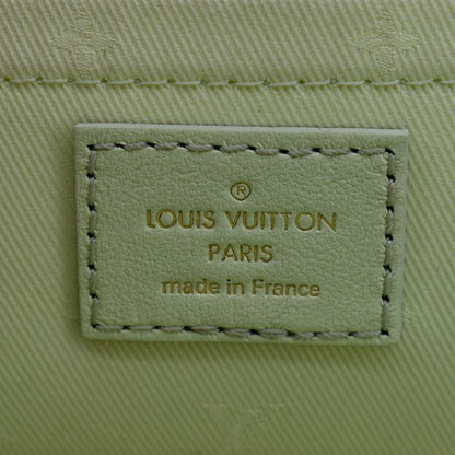 LOUIS VUITTON Alma BB Bubblegram Quilted Leather Satchel Crossbody Bag Green