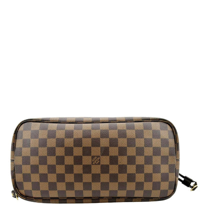 LOUIS VUITTON  Neverfull MM Damier Ebene Tote Bag Brown