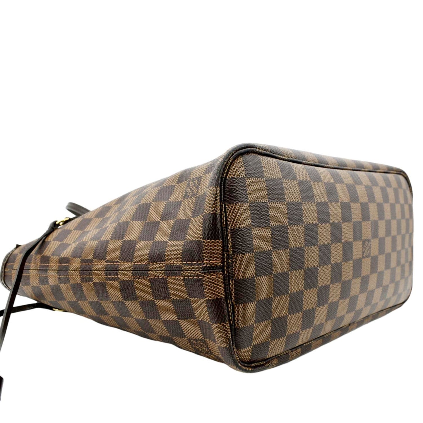 LOUIS VUITTON  Neverfull MM Damier Ebene Tote Bag Brown