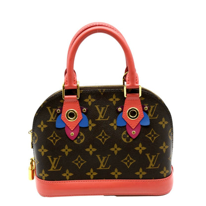 LOUIS VUITTON Alma BB Totem Monogram Canvas Satchel Bag Flamingo