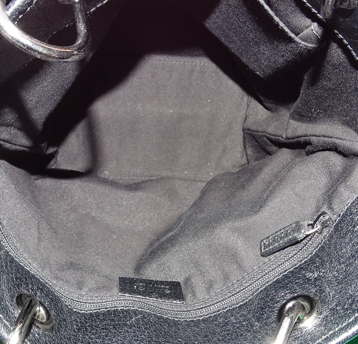 Gucci Black GG Canvas Vintage Bucket Bag