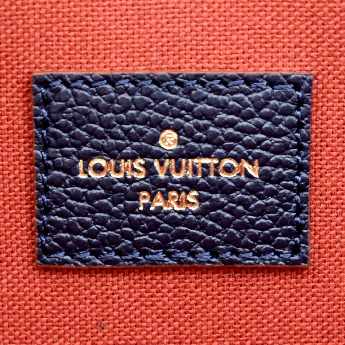 LOUIS VUITTON  Felicie Monogram Empreinte Pochette Crossbody Bag Blue