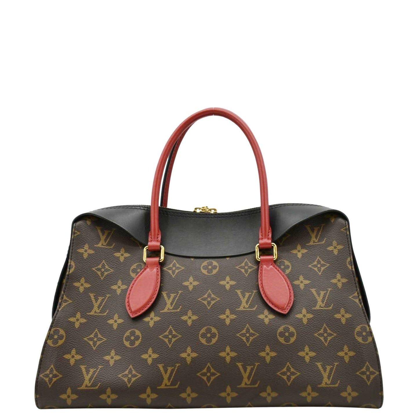 LOUIS VUITTON  Tuileries Monogram Canvas Tote Shoulder Bag Brown