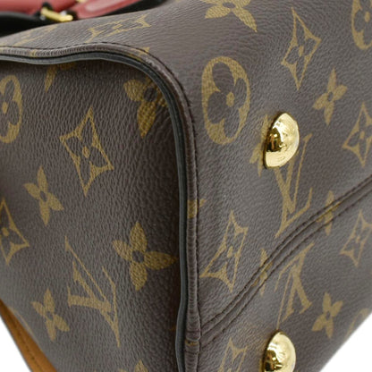 LOUIS VUITTON  Tuileries Monogram Canvas Tote Shoulder Bag Brown