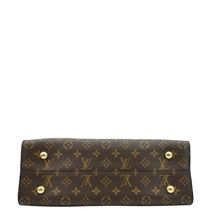 LOUIS VUITTON  Tuileries Monogram Canvas Tote Shoulder Bag Brown