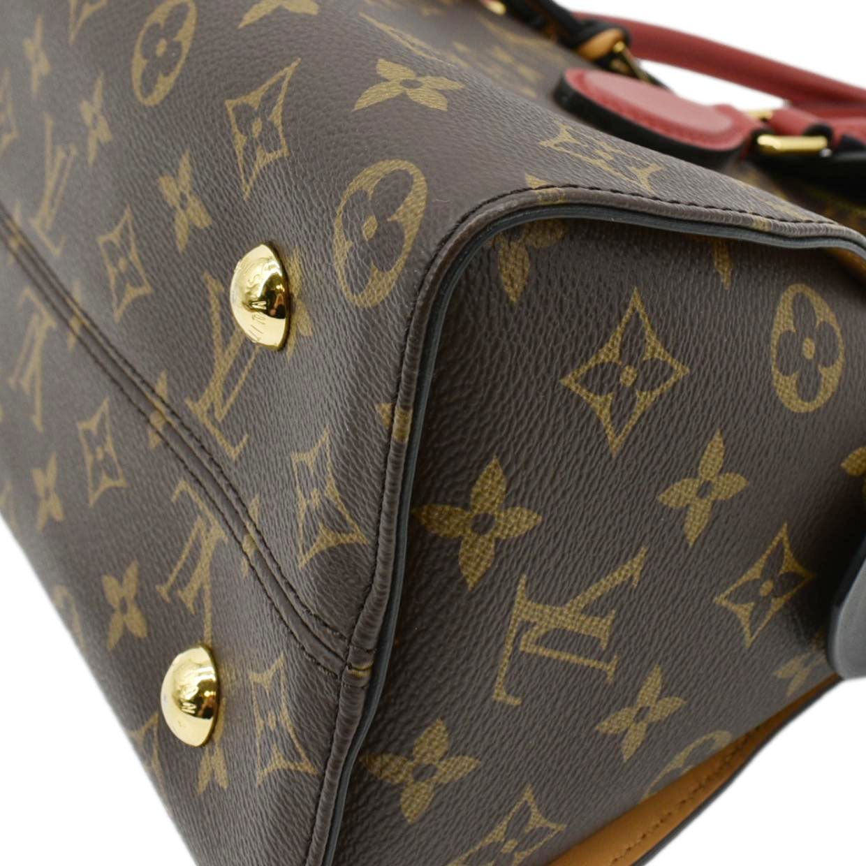 LOUIS VUITTON  Tuileries Monogram Canvas Tote Shoulder Bag Brown