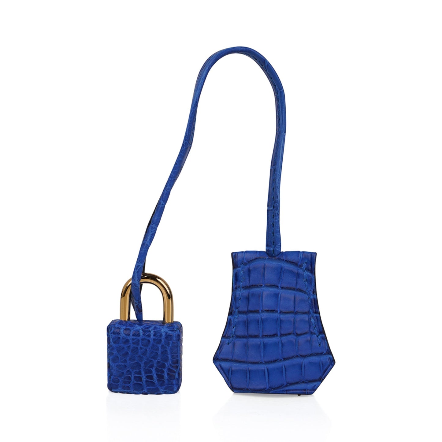 Hermes Birkin 25 Bag Blue Zellige Matte Alligator Gold Hardware