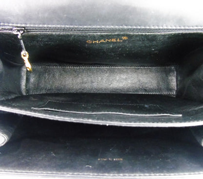 Chanel Black lambskin flap Bag Vintage 1997 'Kelly'