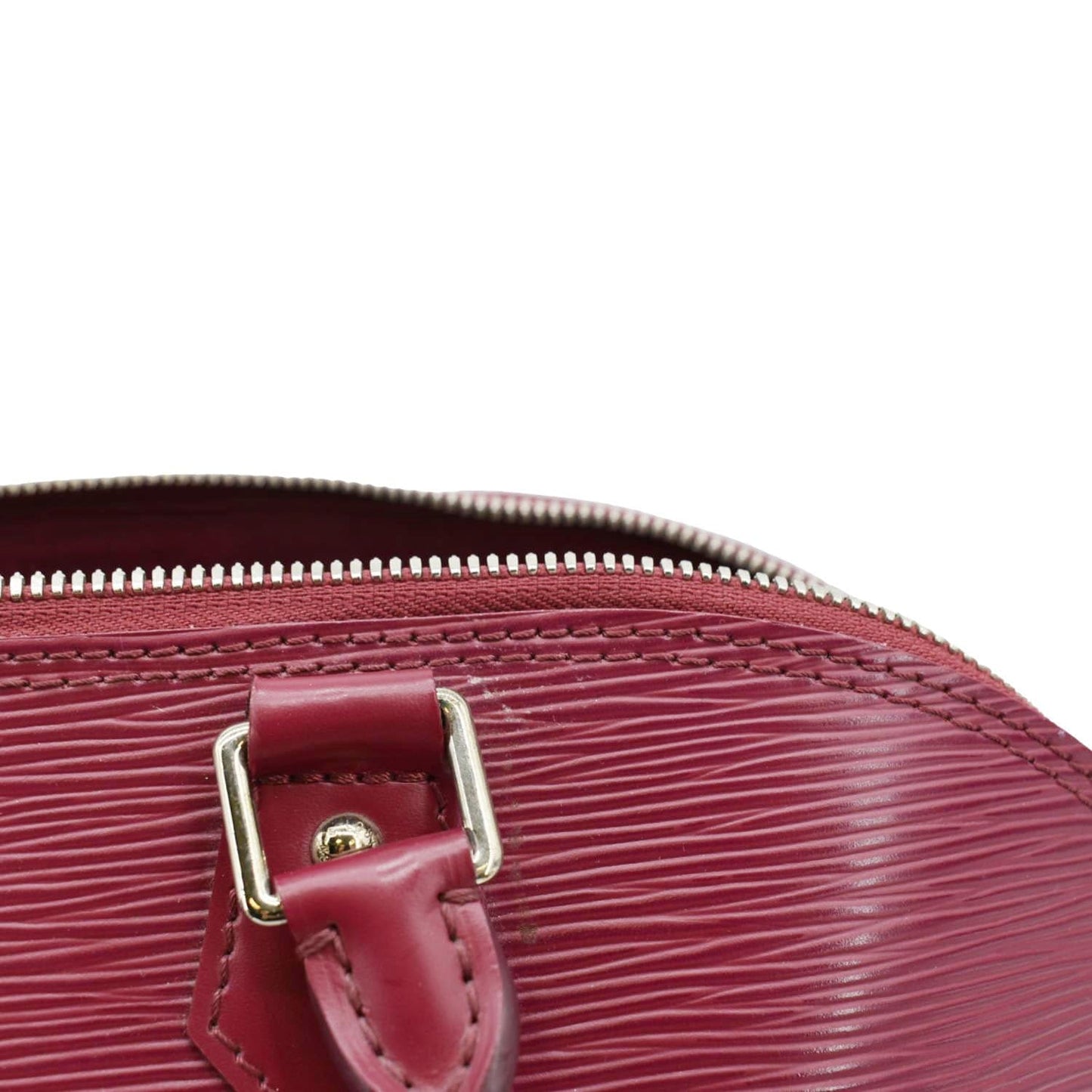 LOUIS VUITTON Alma GM Epi Leather Satchel Shoulder Bag Fuchsia