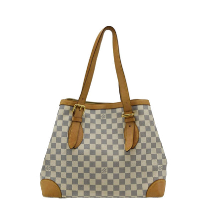 LOUIS VUITTON  Hampstead MM Damier Azur Shoulder Bag White