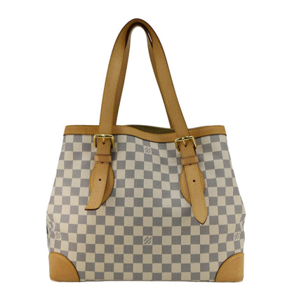 LOUIS VUITTON  Hampstead MM Damier Azur Shoulder Bag White