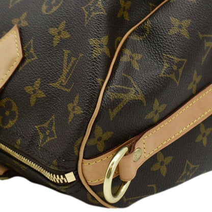 LOUIS VUITTON  Speedy 30 Monogram Canvas Satchel Bag Brown