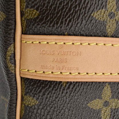 LOUIS VUITTON  Speedy 30 Monogram Canvas Satchel Bag Brown