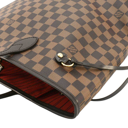 LOUIS VUITTON  Neverfull MM Damier Ebene Shoulder Bag Brown