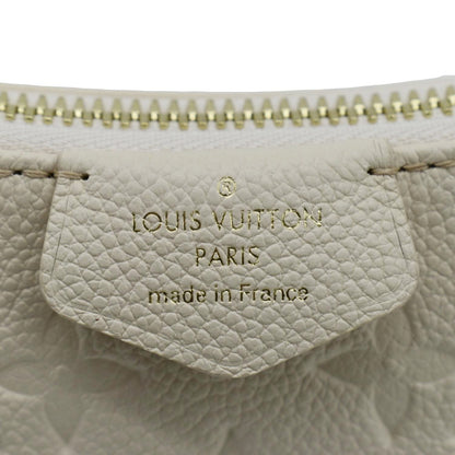 Louis Vuitton Easy Pouch On Strap Empreinte Leather Shoulder Bag Pouch Cream