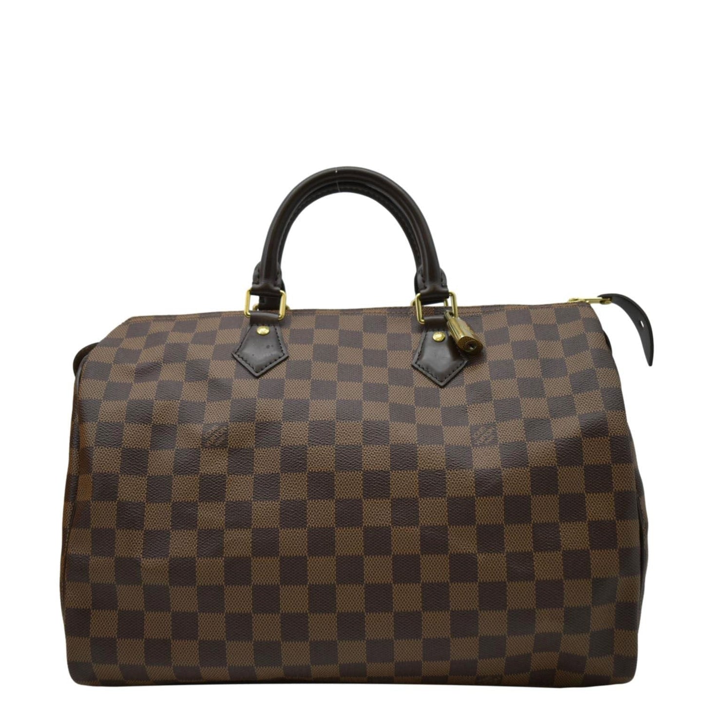 LOUIS VUITTON  Speedy 30 Damier Ebene Satchel Bag Brown