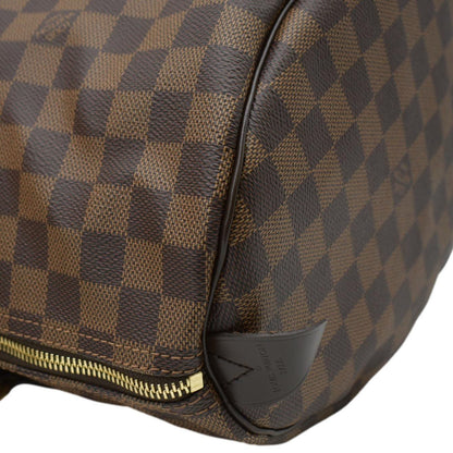 LOUIS VUITTON  Speedy 30 Damier Ebene Satchel Bag Brown