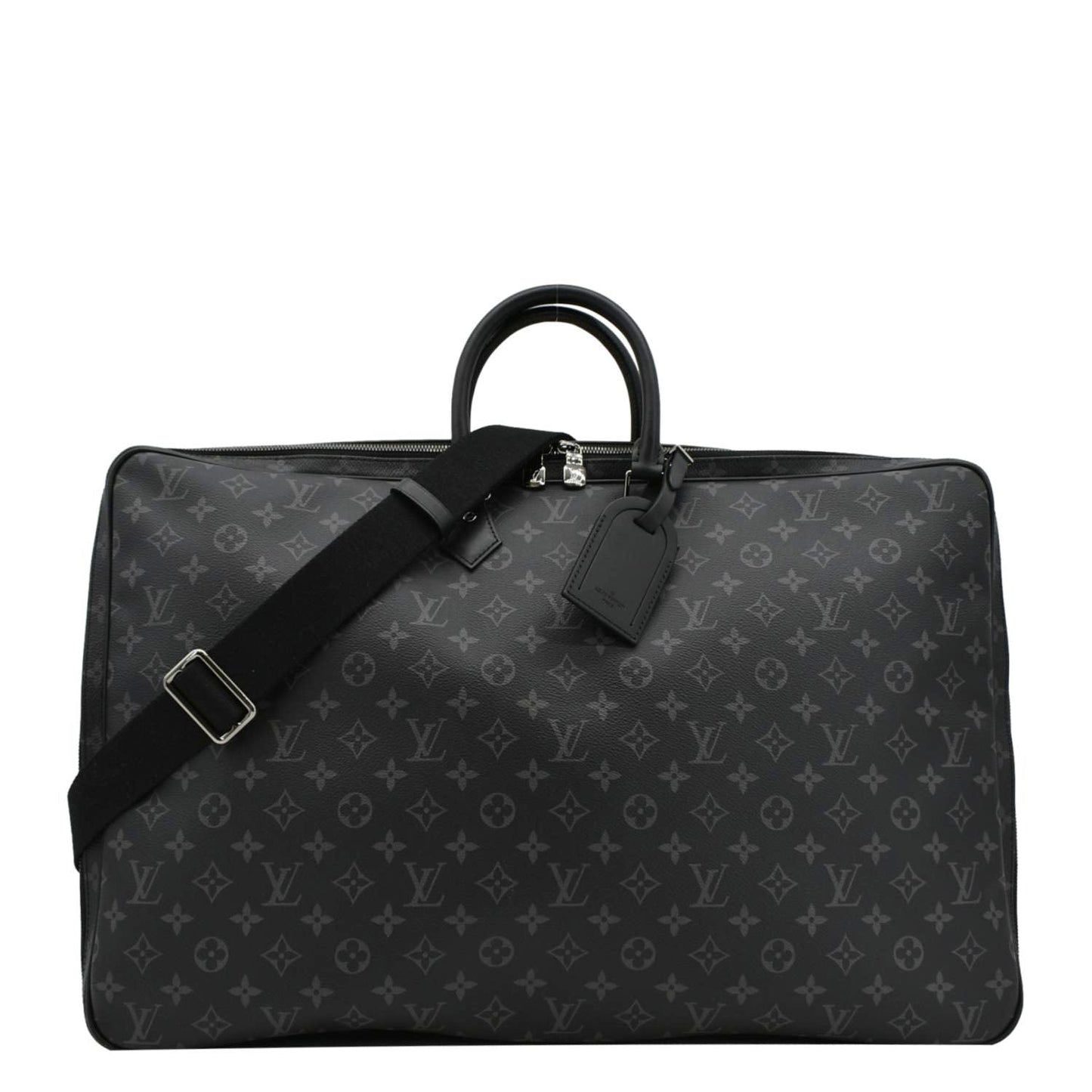 LOUIS VUITTON  2 Hangers Monogram Eclipse Garment Cover Bag Black