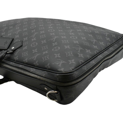 LOUIS VUITTON  2 Hangers Monogram Eclipse Garment Cover Bag Black