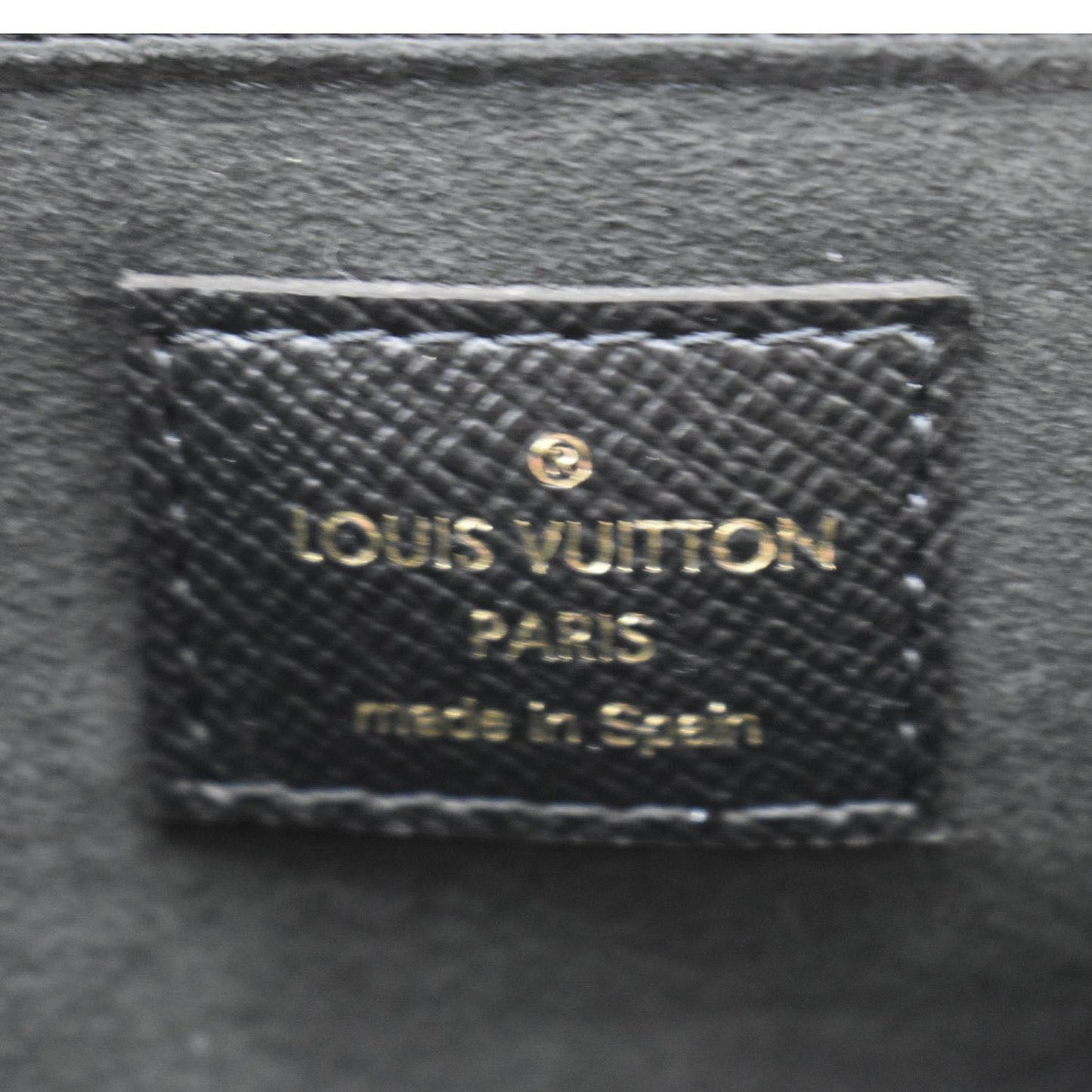 LOUIS VUITTON Double Zip Jungle Pochette Giant Monogram Leather Crossbody Bag Black