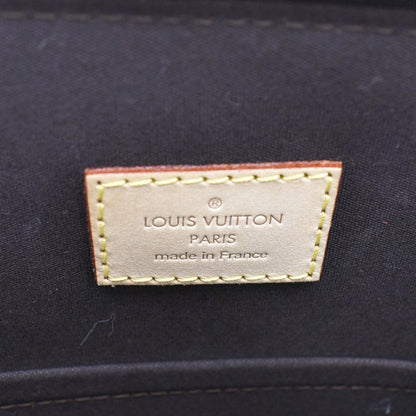 LOUIS VUITTON Alma GM Monogram Vernis Satchel Bag Amarante