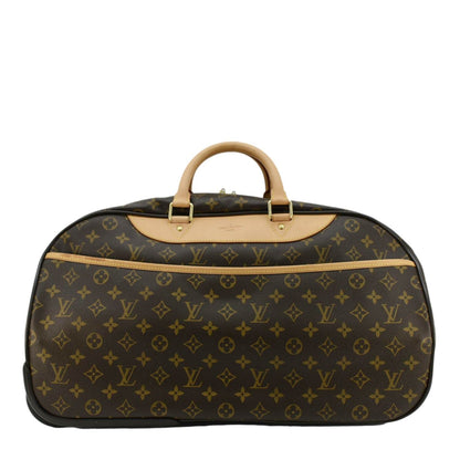 LOUIS VUITTON Eole 50 Monogram Canvas Rolling Luggage Bag Brown