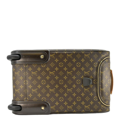 LOUIS VUITTON Eole 50 Monogram Canvas Rolling Luggage Bag Brown