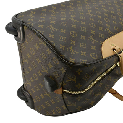 LOUIS VUITTON Eole 50 Monogram Canvas Rolling Luggage Bag Brown