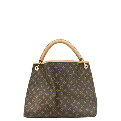 LOUIS VUITTON  Artsy MM Monogram Canvas Hobo Bag Brown