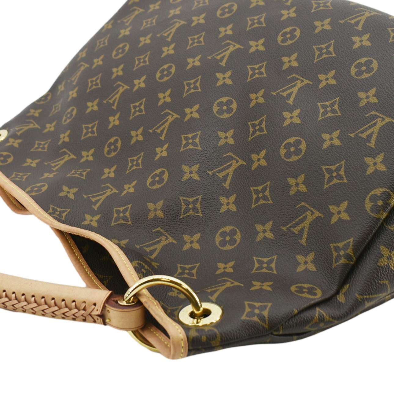 LOUIS VUITTON  Artsy MM Monogram Canvas Hobo Bag Brown