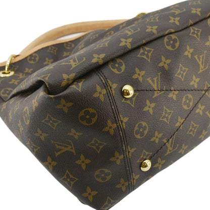 LOUIS VUITTON  Artsy MM Monogram Canvas Hobo Bag Brown