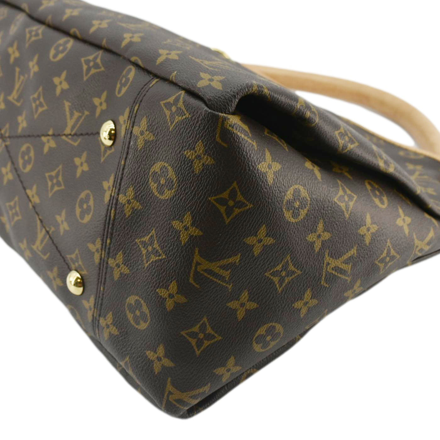 LOUIS VUITTON  Artsy MM Monogram Canvas Hobo Bag Brown