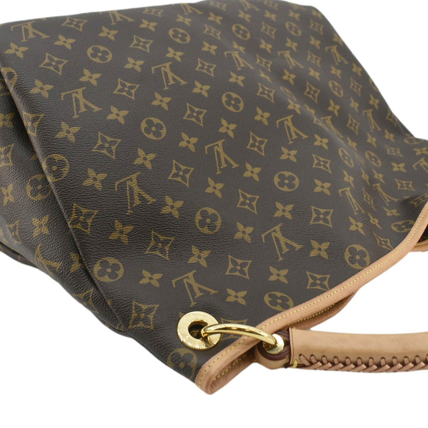 LOUIS VUITTON  Artsy MM Monogram Canvas Hobo Bag Brown