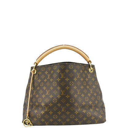 LOUIS VUITTON  Artsy MM Monogram Canvas Hobo Bag Brown