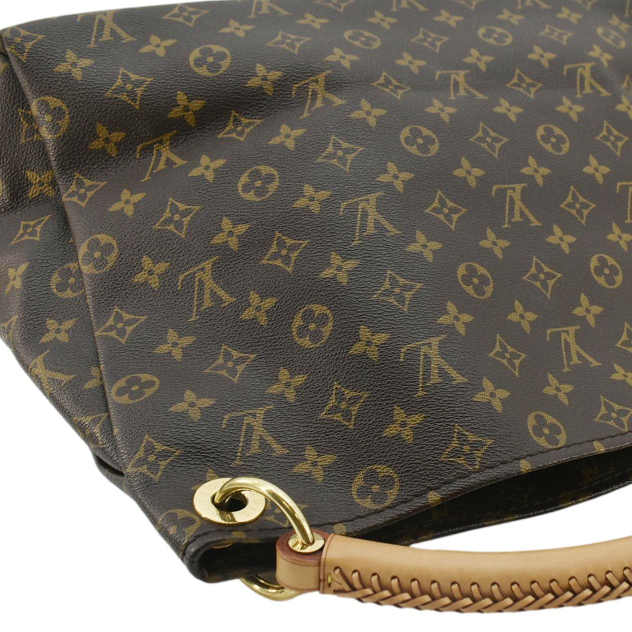 LOUIS VUITTON  Artsy MM Monogram Canvas Hobo Bag Brown