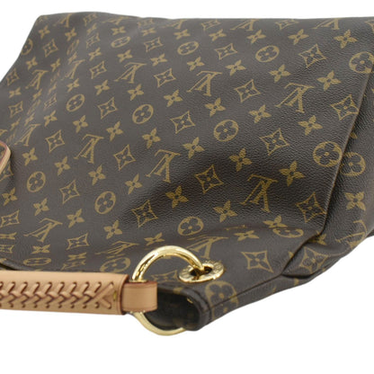 LOUIS VUITTON  Artsy MM Monogram Canvas Hobo Bag Brown