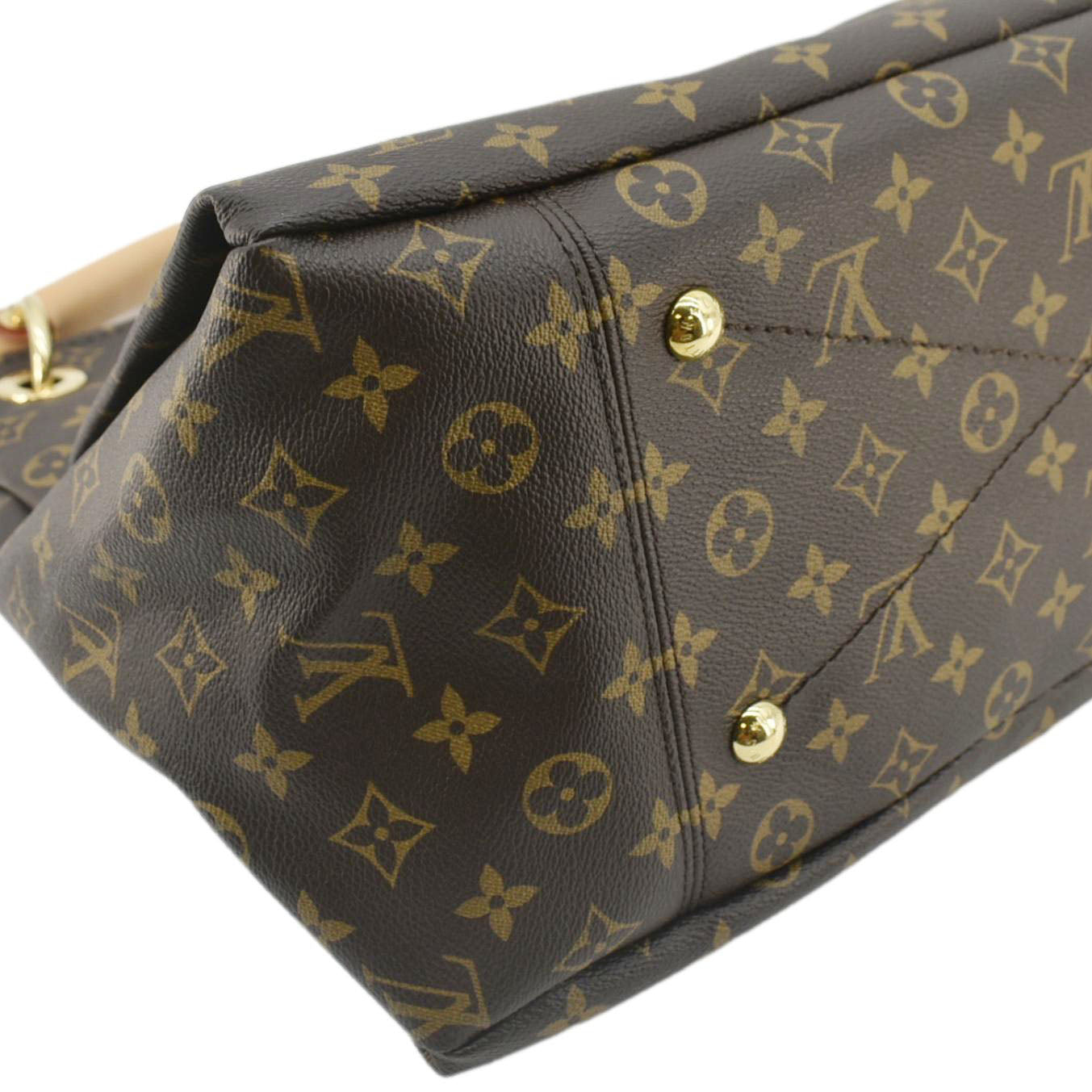 LOUIS VUITTON  Artsy MM Monogram Canvas Hobo Bag Brown