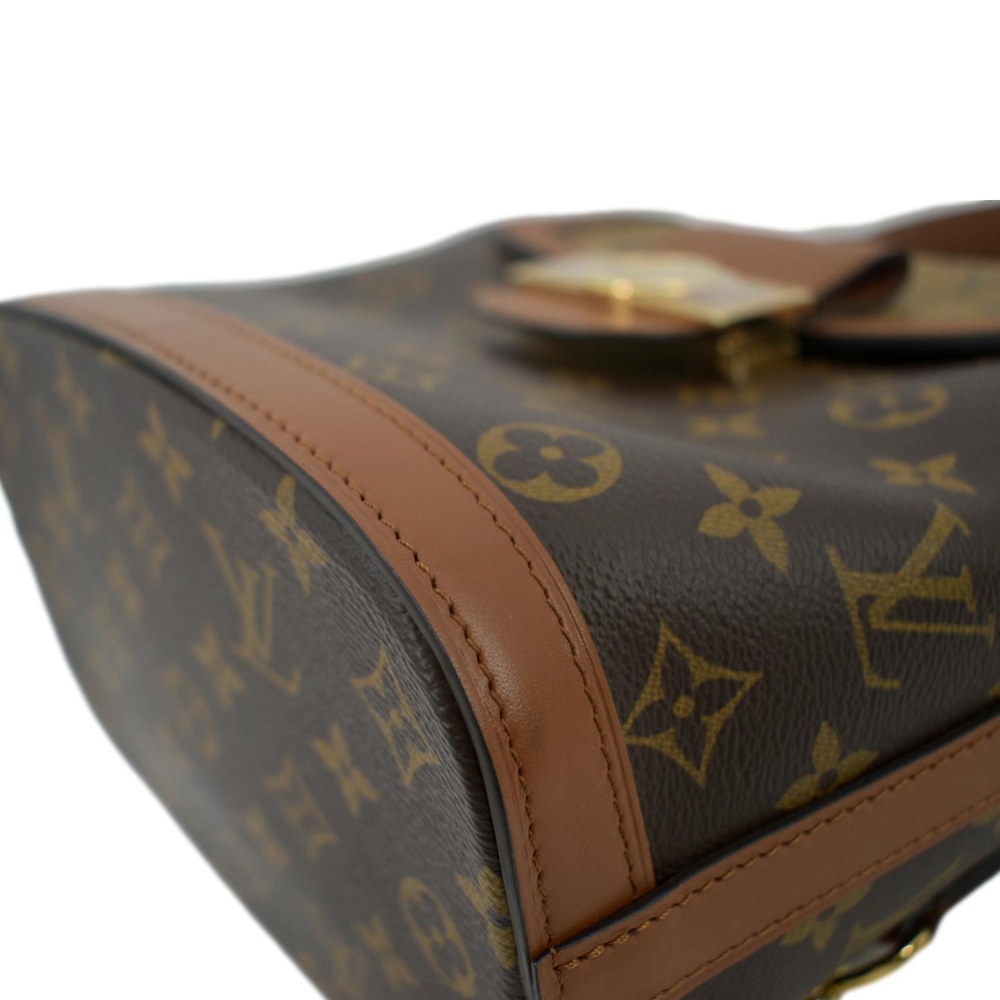 LOUIS VUITTON Dauphine PM Monogram Reverse Canvas Backpack Brown