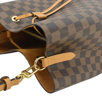 LOUIS VUITTON  Neonoe MM Damier Ebene Shoulder Bag Safran