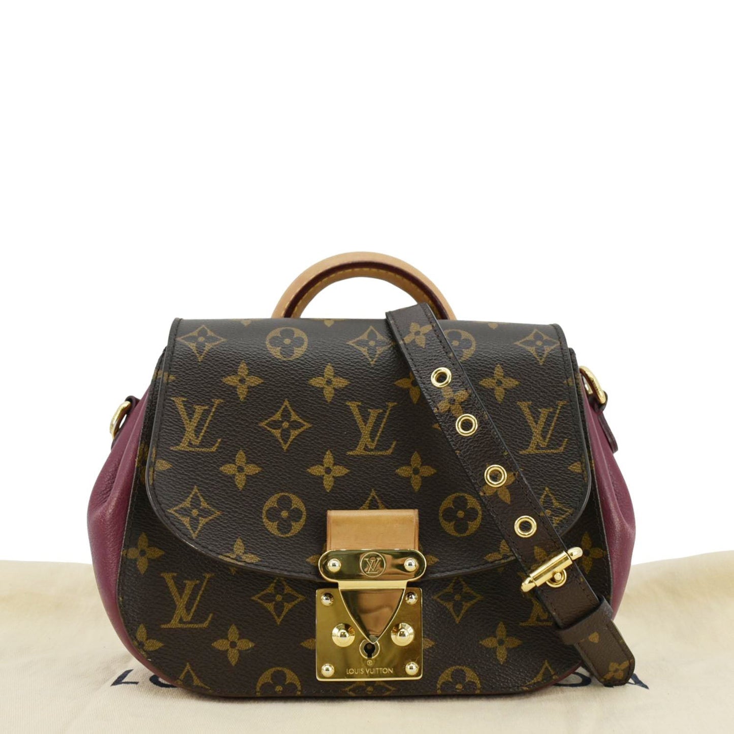 LOUIS VUITTON Eden Monogram Canvas Shoulder Bag Brown