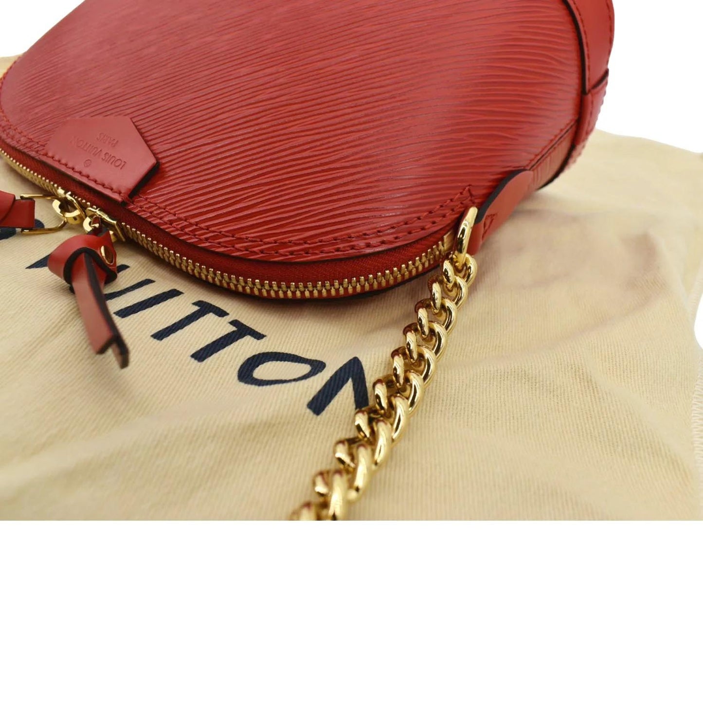 LOUIS VUITTON Alma Mini Epi Leather Crossbody Bag Red