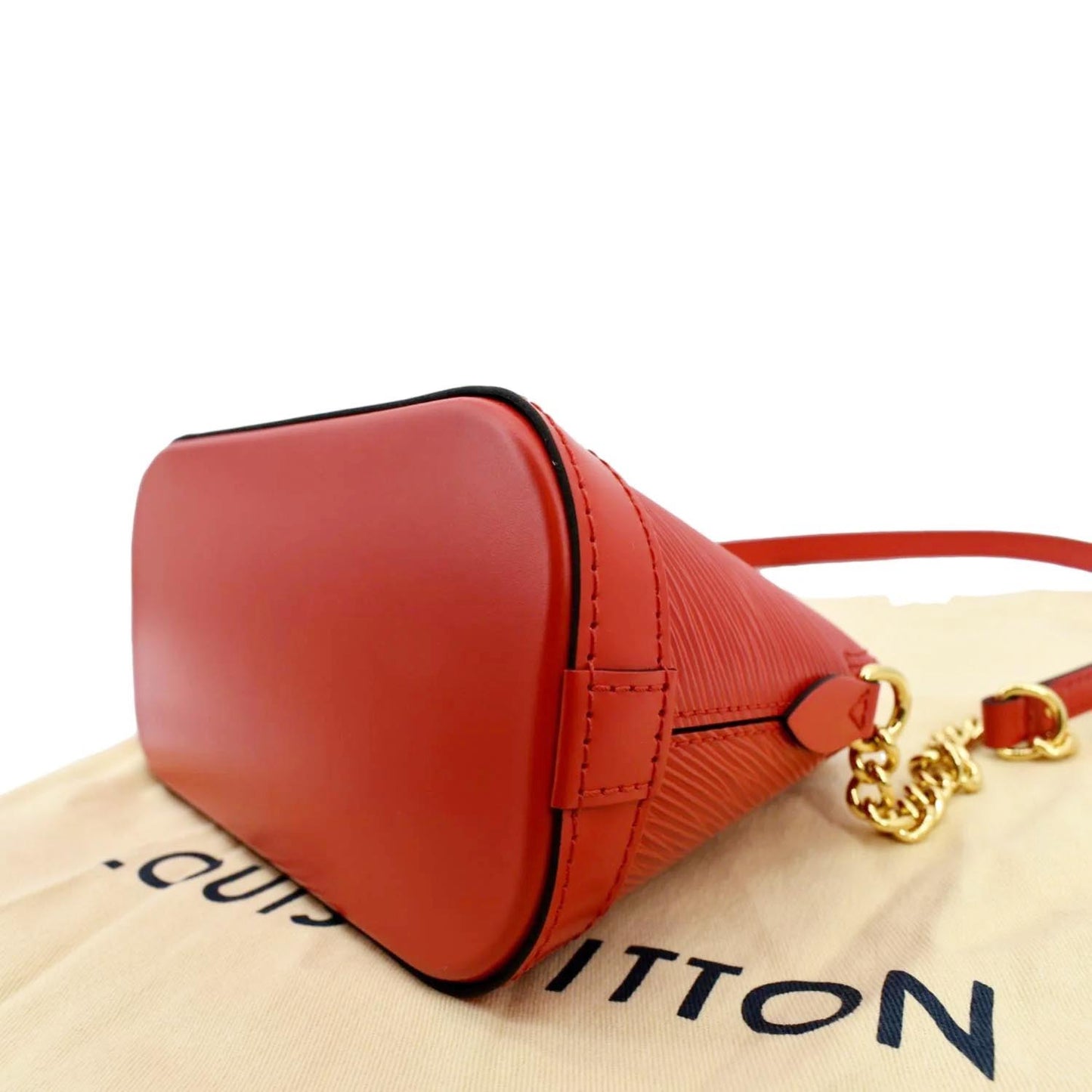 LOUIS VUITTON Alma Mini Epi Leather Crossbody Bag Red