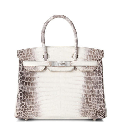 Hermes Birkin 30 Himalaya Niloticus Crocodile Diamond Encrusted Hardware