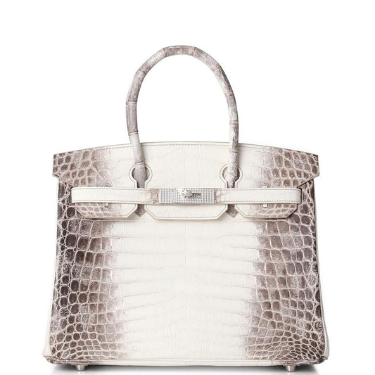 Hermes Birkin 30 Himalaya Niloticus Crocodile Diamond Encrusted Hardware