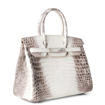 Hermes Birkin 30 Himalaya Niloticus Crocodile Diamond Encrusted Hardware