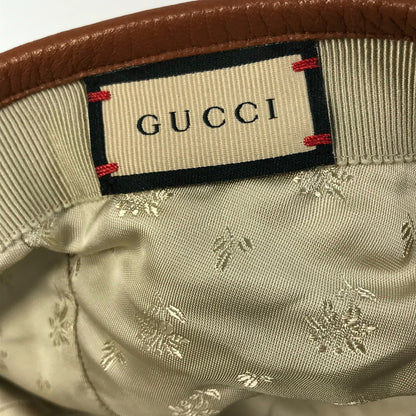 GUCCI cap 656206 GG canvas Navy denim GG logo Women M 58cm Secondhand