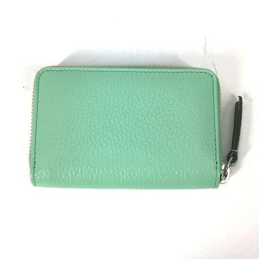 GUCCI Coin case 644412 leather green GG Double G Women Secondhand