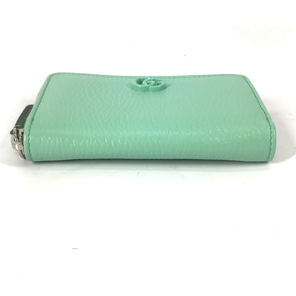 GUCCI Coin case 644412 leather green GG Double G Women Secondhand